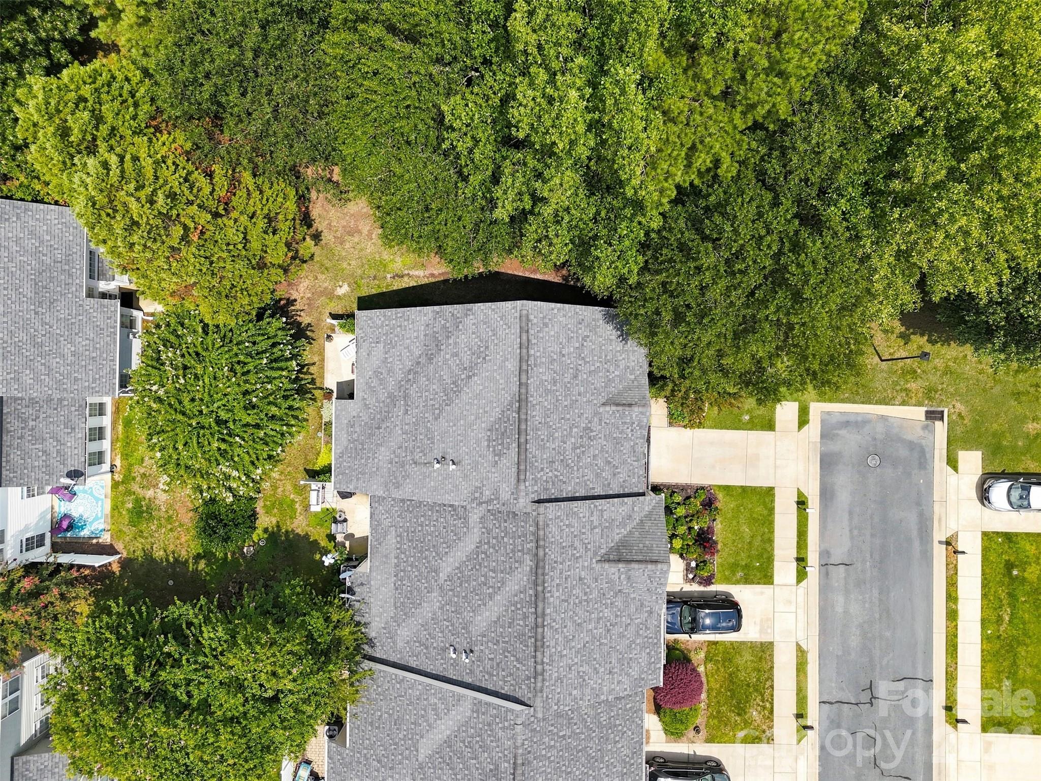Aerial of backed to greenspace - 206 Horizon Circle, Rock Hill