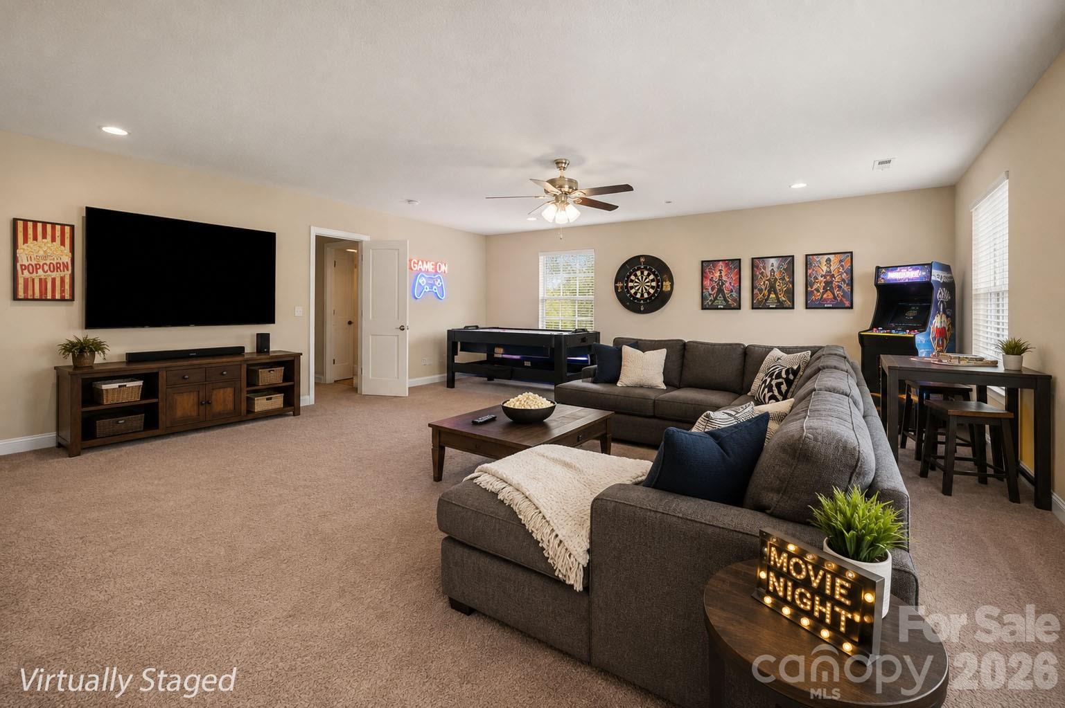 Massive upstairs bonus room perfectfor a home office, media space, or room to expand. - 848 Estuary Court, Rock Hill