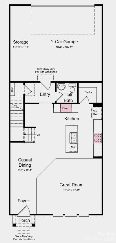 Additional Highlights Include: separate tub and shower at primary bath, ledge at primary shower, quick tread and painted risers at stairs, extended laminate flooring to great room, upgraded microwave vent hood, and single bowl undermount kitchen sink. - 7318 Wake Way, Indian Land