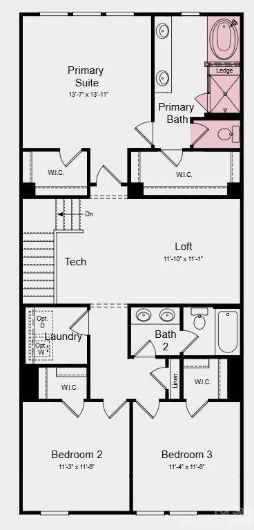 Additional Highlights Include: separate tub and shower at primary bath, ledge at primary shower, quick tread and painted risers at stairs, extended laminate flooring to great room, upgraded microwave vent hood, and single bowl undermount kitchen sink. - 7318 Wake Way, Indian Land