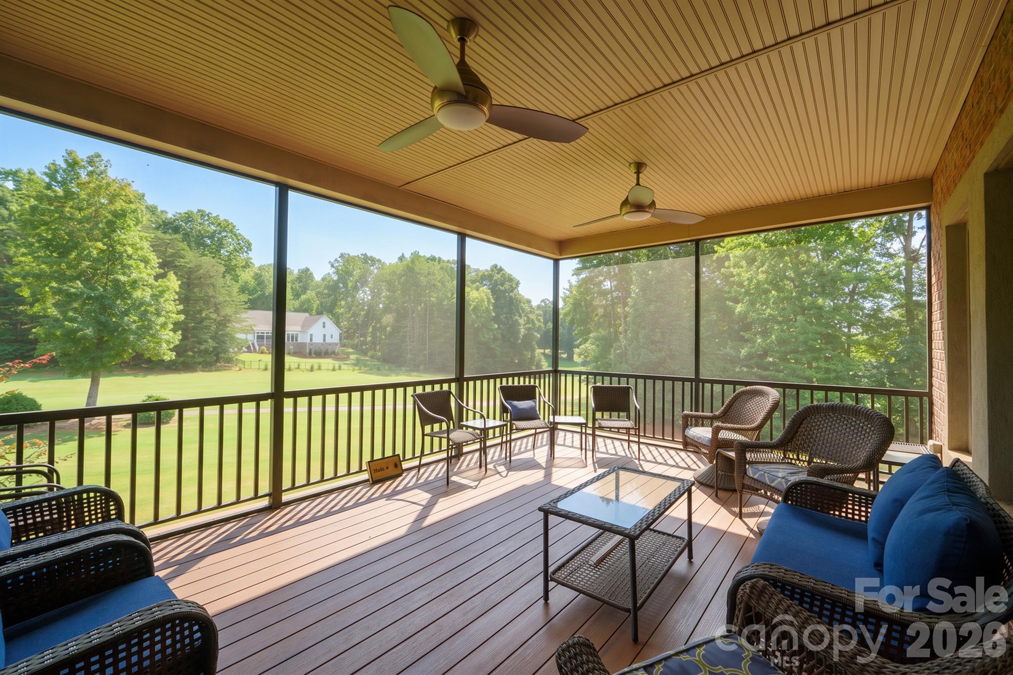 Enjoy the peaceful outdoors on the screened in porch - 121 Cheyenne Lane, Statesville