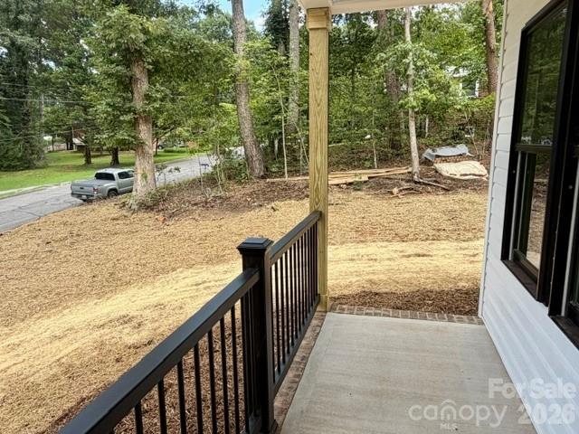 Metal railing on the front porch - 1135 Pinebrook Avenue SE, Valdese