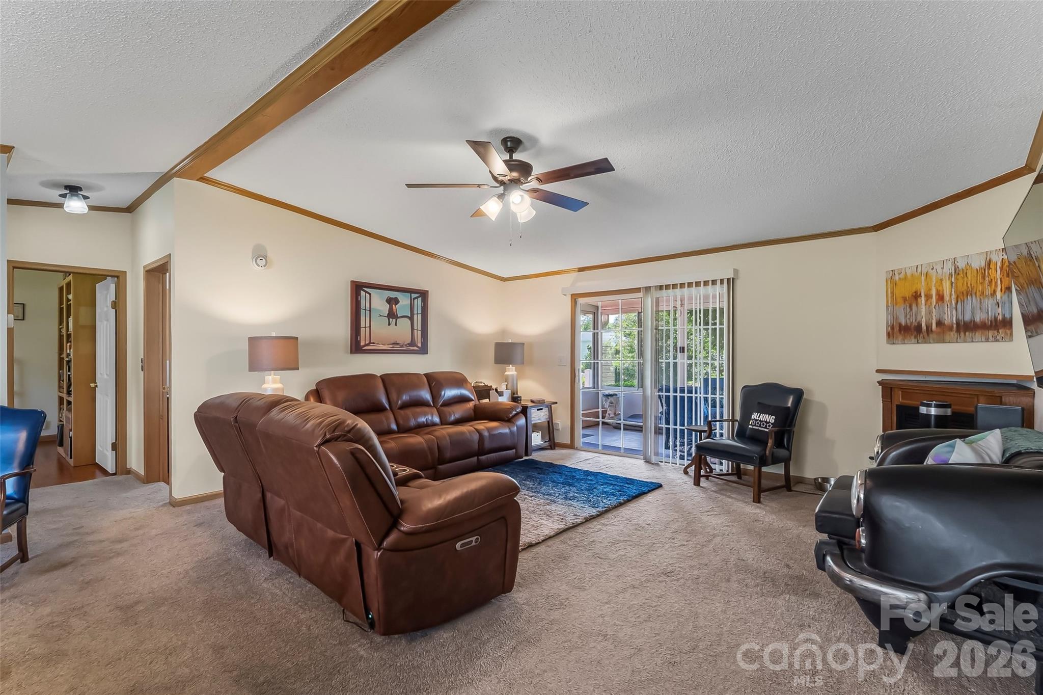 Sunroom / porch off of living room - 208 Red Birch Court, Hendersonville