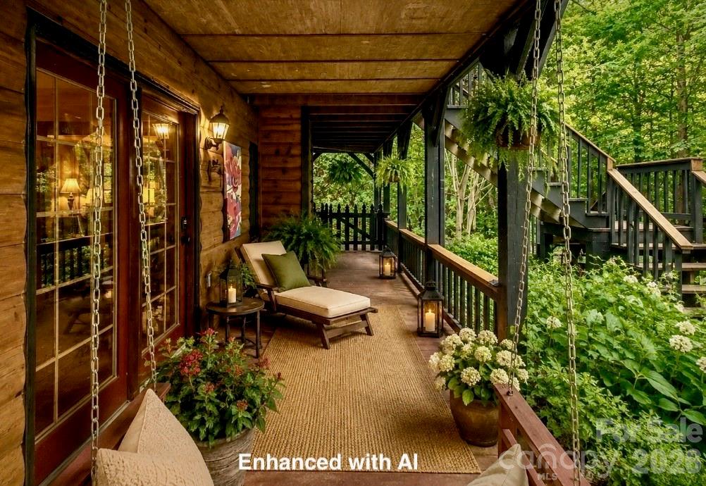 Virtually staged with AI - 696 Top Of The Mountain Road, Hendersonville