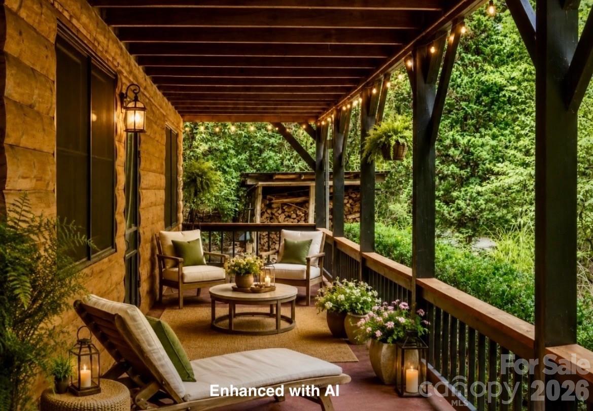 Virtually staged with AI - 696 Top Of The Mountain Road, Hendersonville