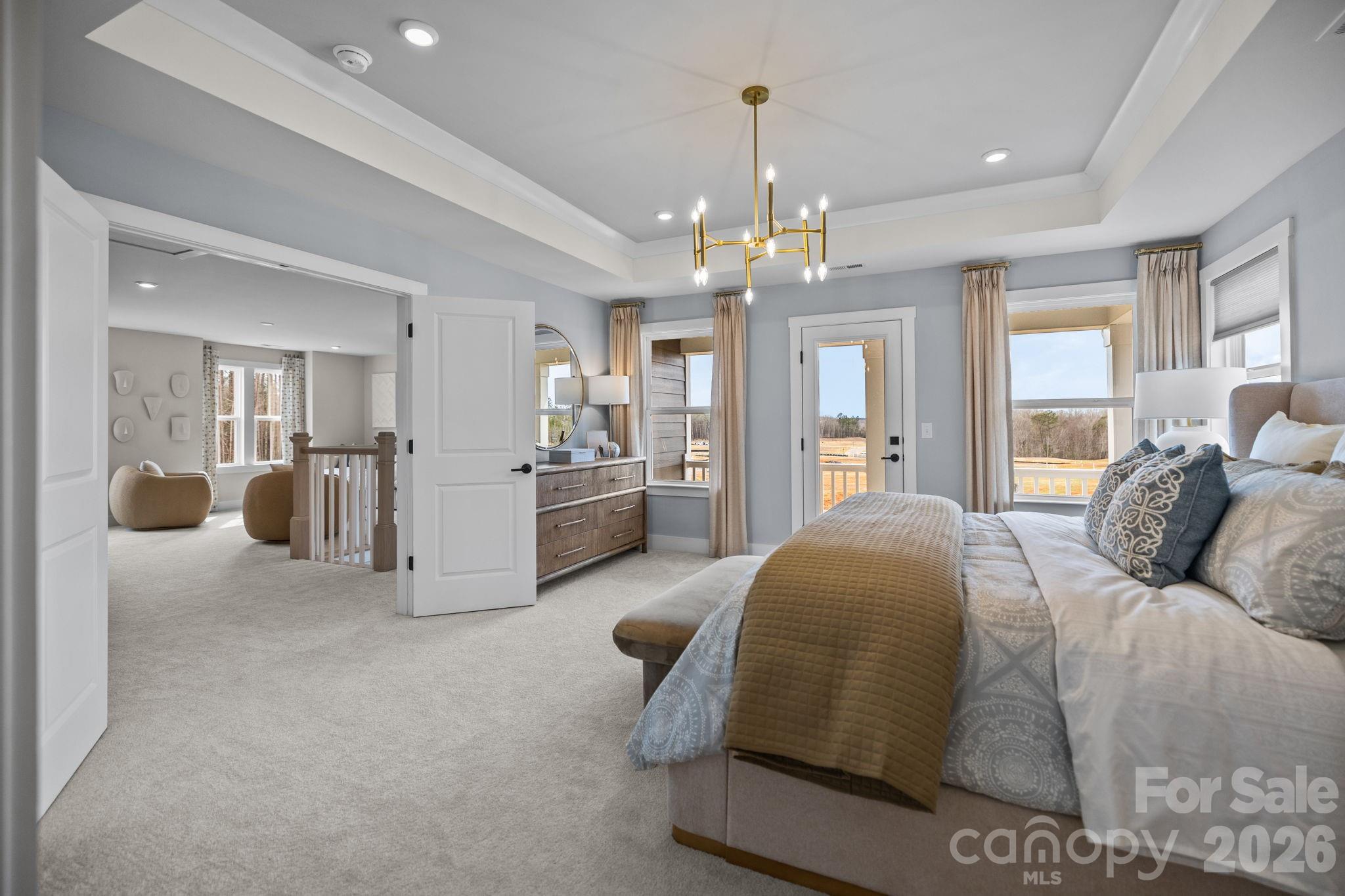 Second Floor Primary Bedroom - Model Home Photo for Reference Only. - 3026 Grandiose Drive, Indian Trail