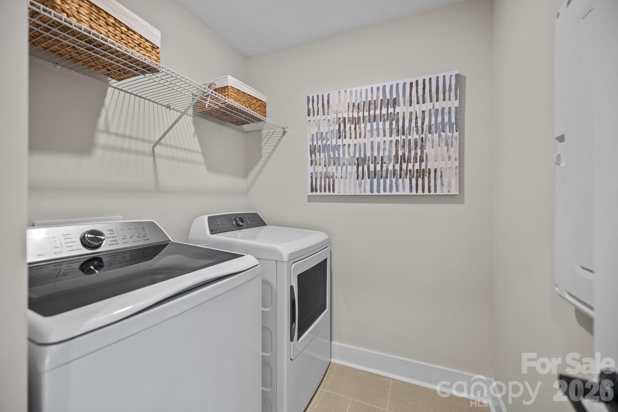 Second Floor Laundry Room - Model Home Photo for Reference Only. - 3026 Grandiose Drive, Indian Trail