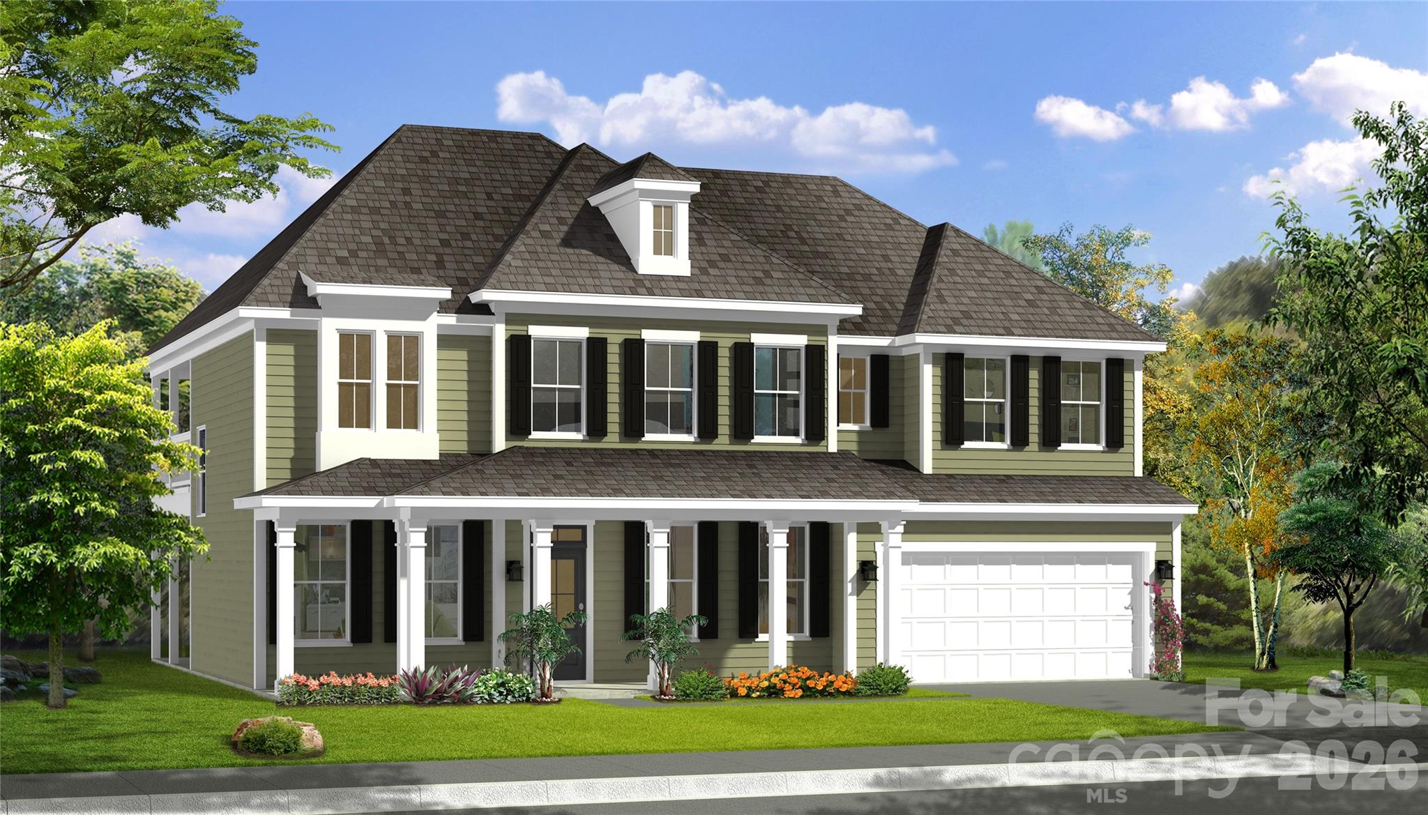 Exterior Elevation - Style of Home Under Construction for Reference Only. - 3026 Grandiose Drive, Indian Trail