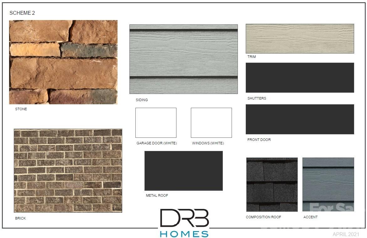 Exterior Color scheme of Home Under Construction for Reference Only. - 3026 Grandiose Drive, Indian Trail