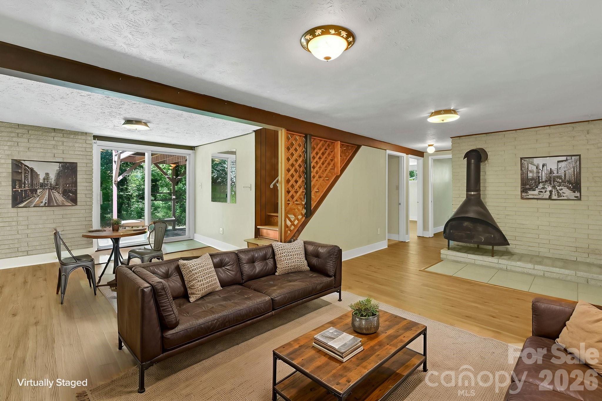 lower level virtual staging - 297 White Pine Drive, Asheville
