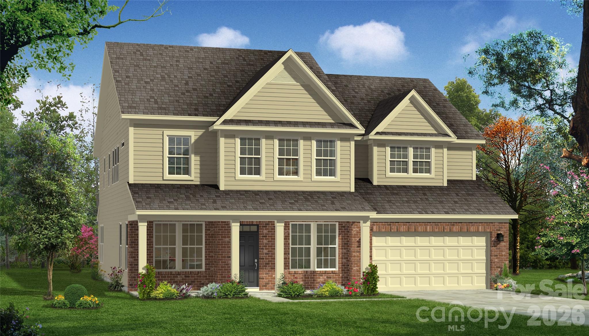 Exterior Elevation for this Home - Architectural Rendering. - 3031 Grandiose Drive, Indian Trail