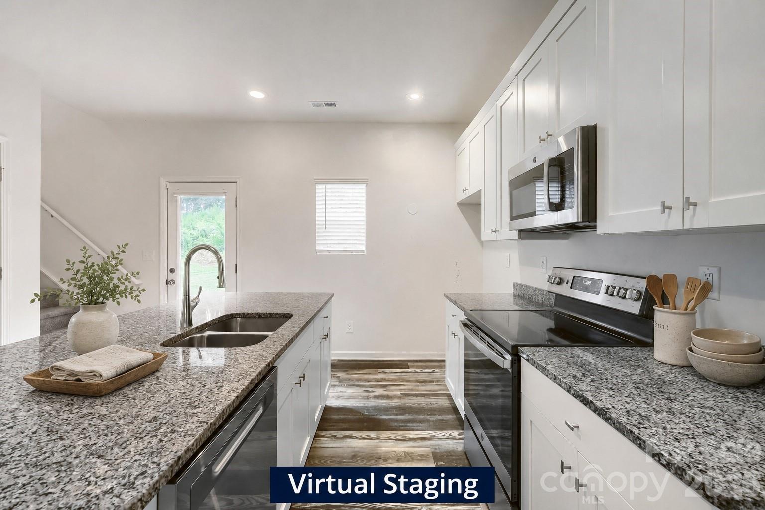 Kitchen Virtual Staging - 244 Valleybrook Lane, Troutman