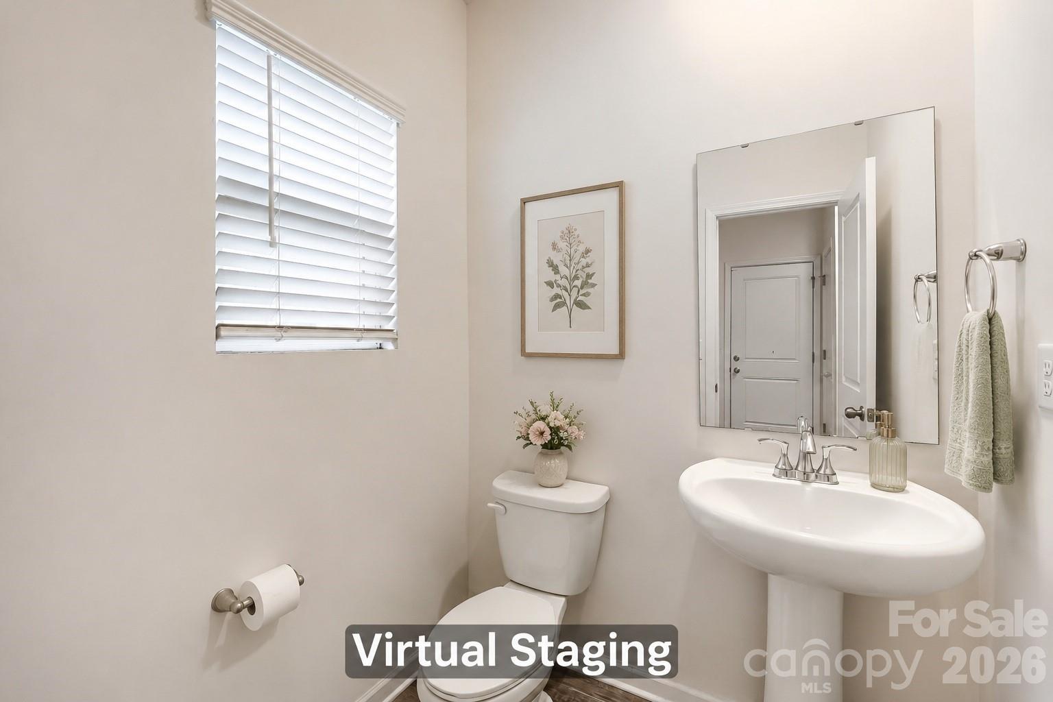 Half Bath Virtual Staging - 244 Valleybrook Lane, Troutman