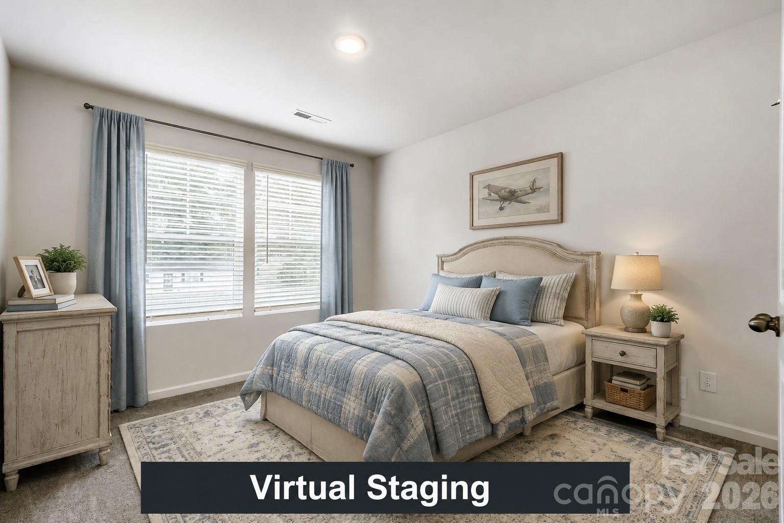 Bedroom 2 Virtual Staging - 244 Valleybrook Lane, Troutman