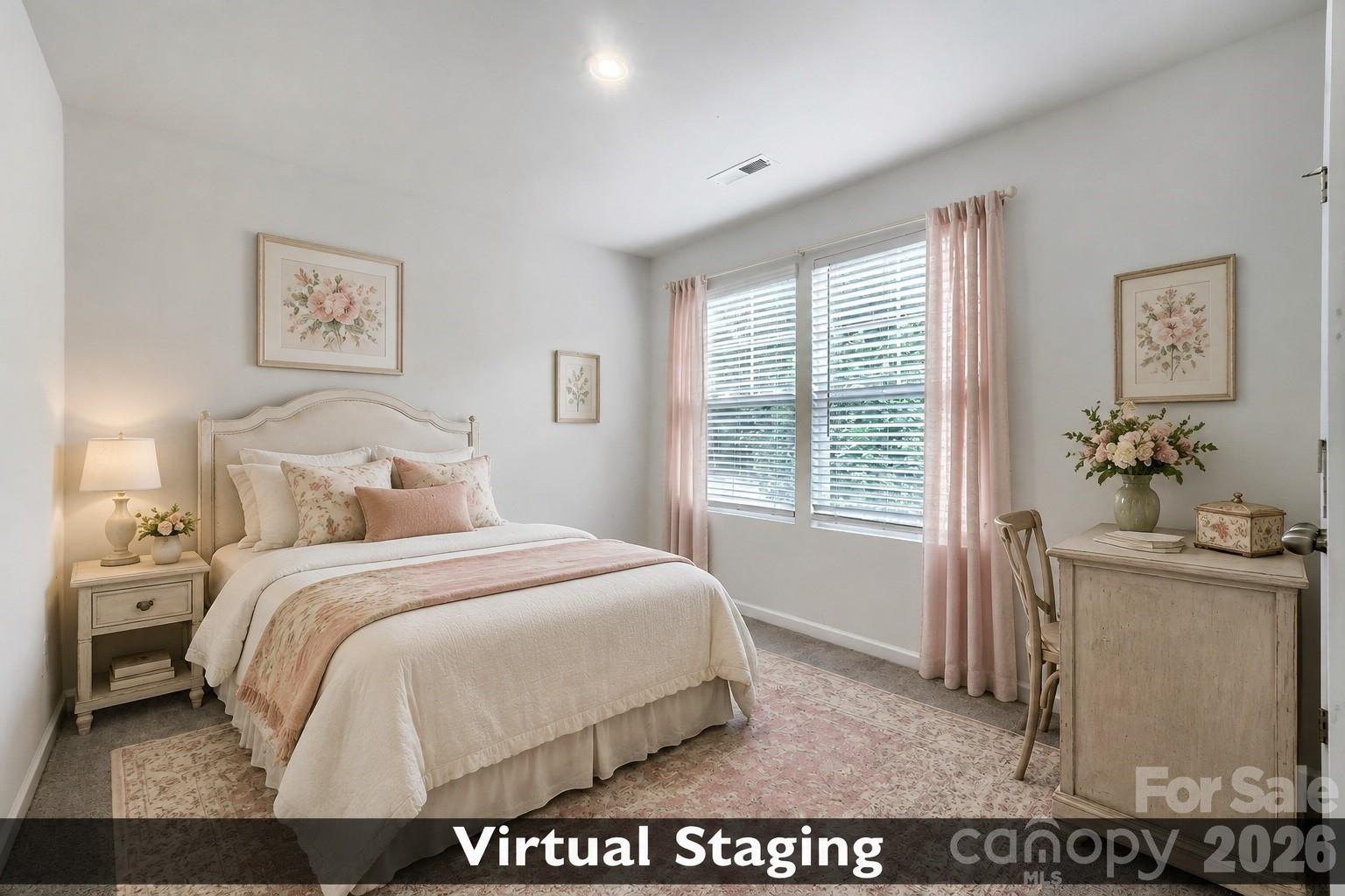 Bedroom 3 Virtual Staging - 244 Valleybrook Lane, Troutman