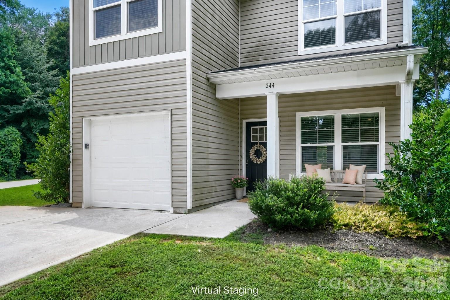 Front Porch Virtual Staging - 244 Valleybrook Lane, Troutman