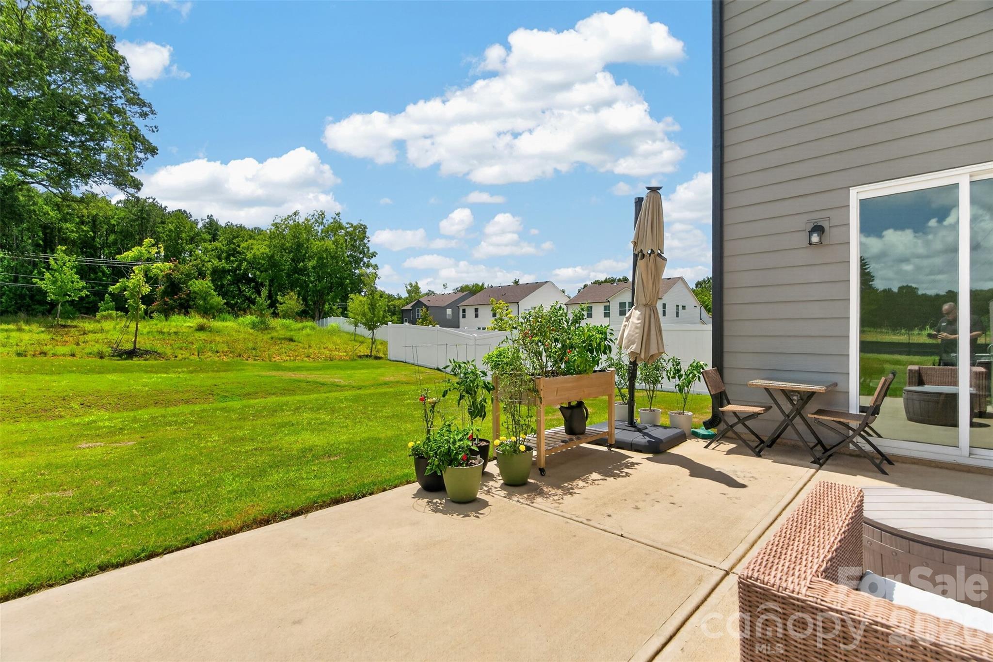 Rear yard/Patio - 14103 Belmont Greene Drive, Charlotte