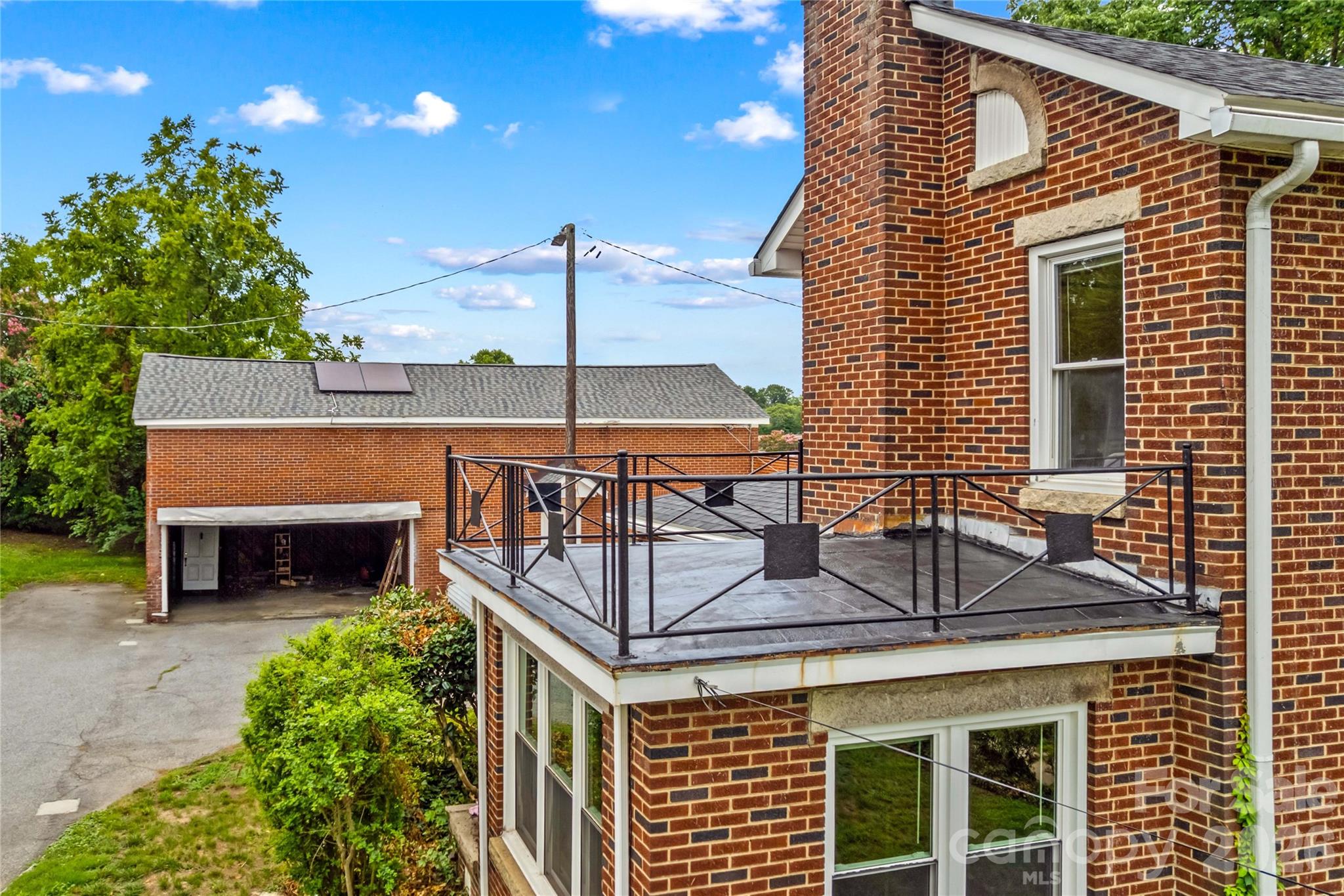 Inaccessible balcony on the left side of the house. - 615 S Church Street, Salisbury