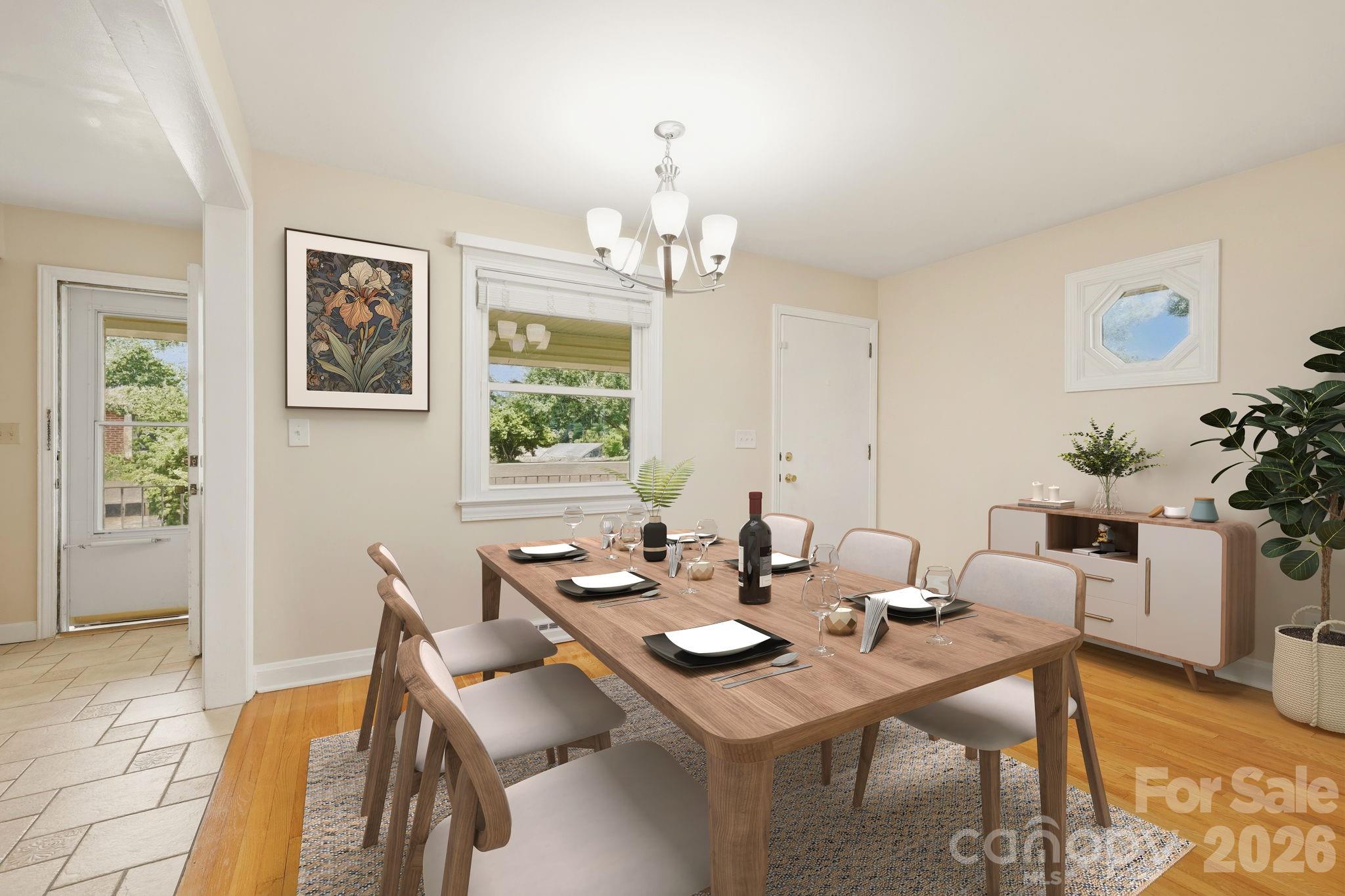 Virtually Staged Dinette - 845 Sand Hill Road, Asheville