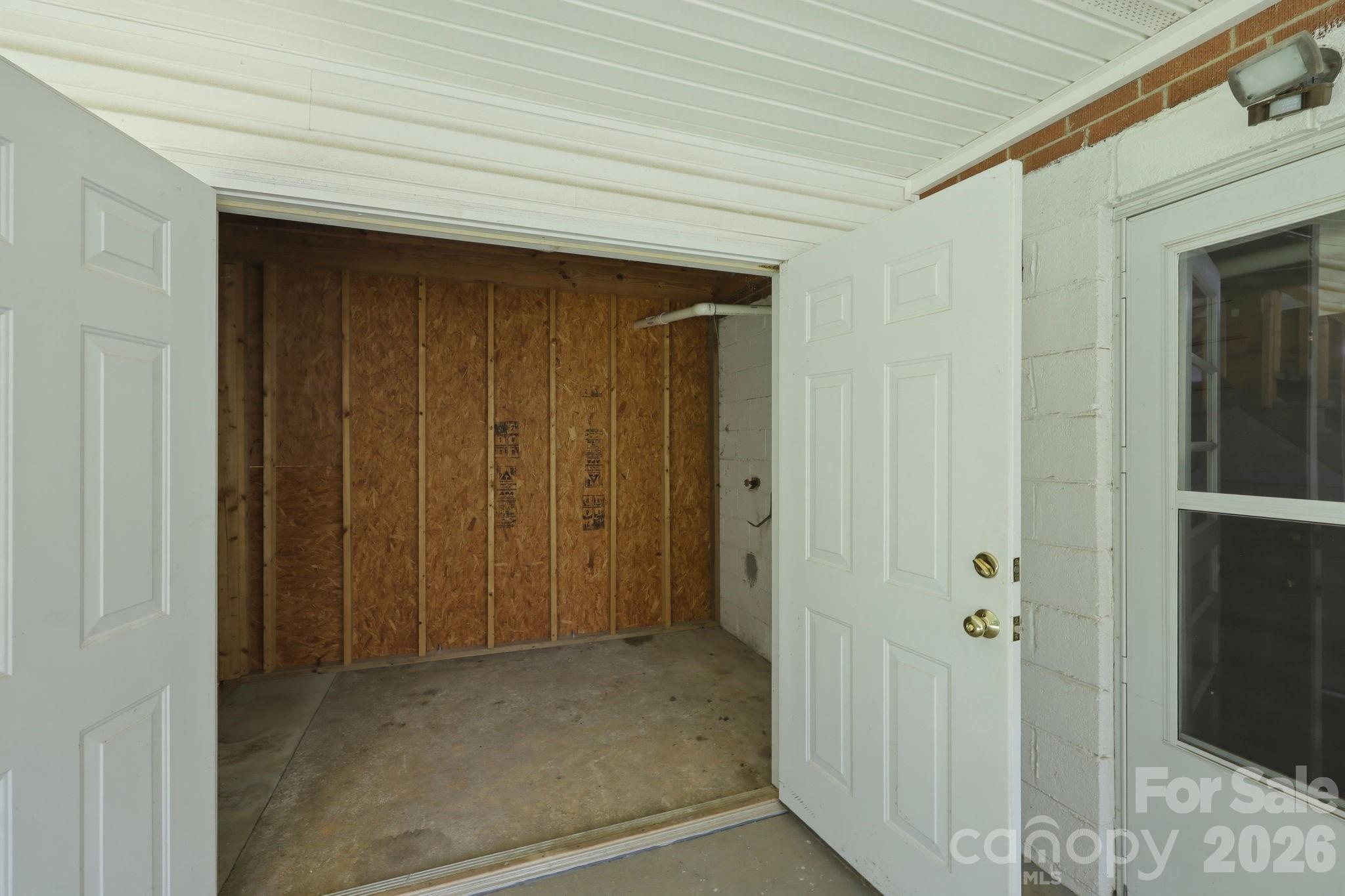 Outside attached storage shed - 845 Sand Hill Road, Asheville
