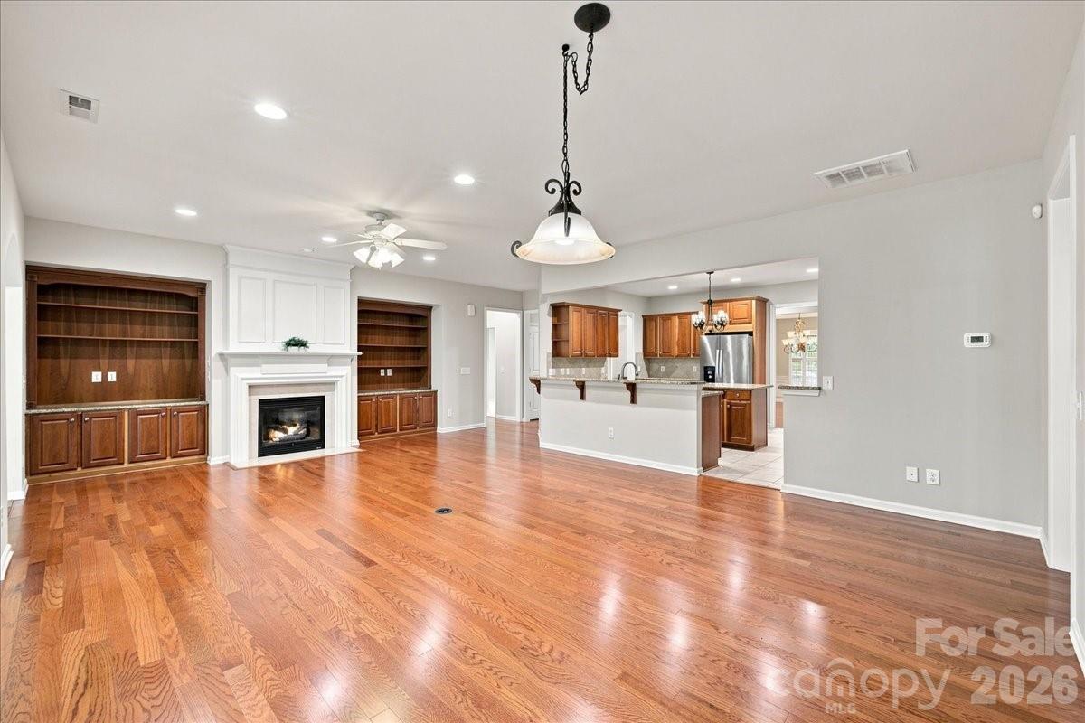 Large Great Room with Recessed Lighting - 39650 Rosebay Court, Indian Land