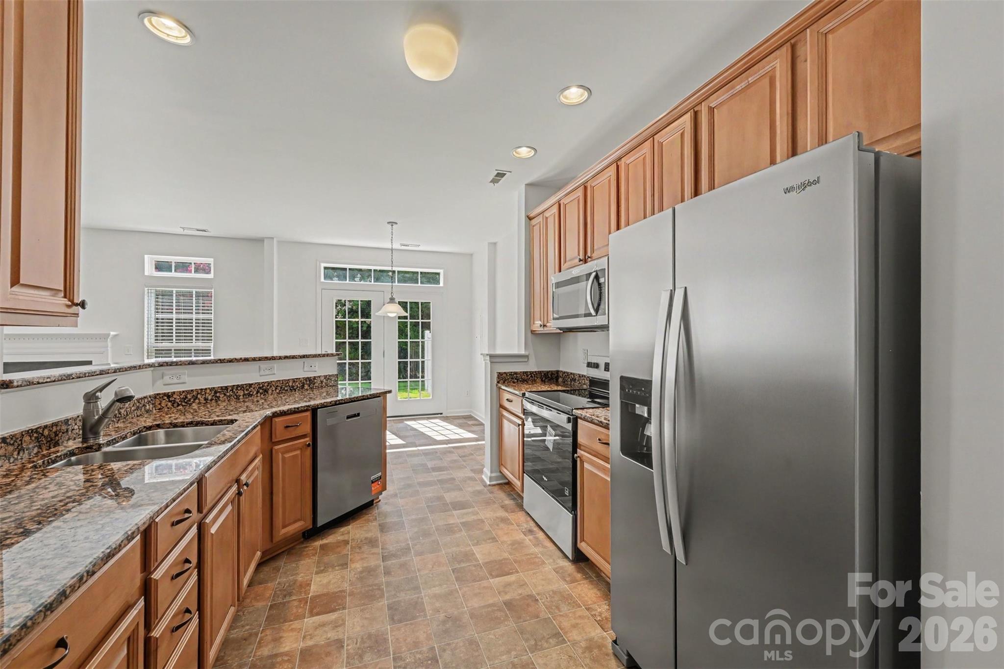 Brand new stainless steel fridge stays for new owner! - 107 S Arcadian Way, Mooresville