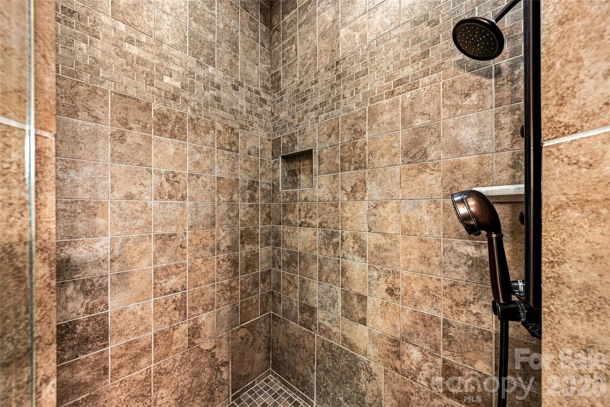 Primary walk-in shower - 90 Ashley Woods Drive, Arden