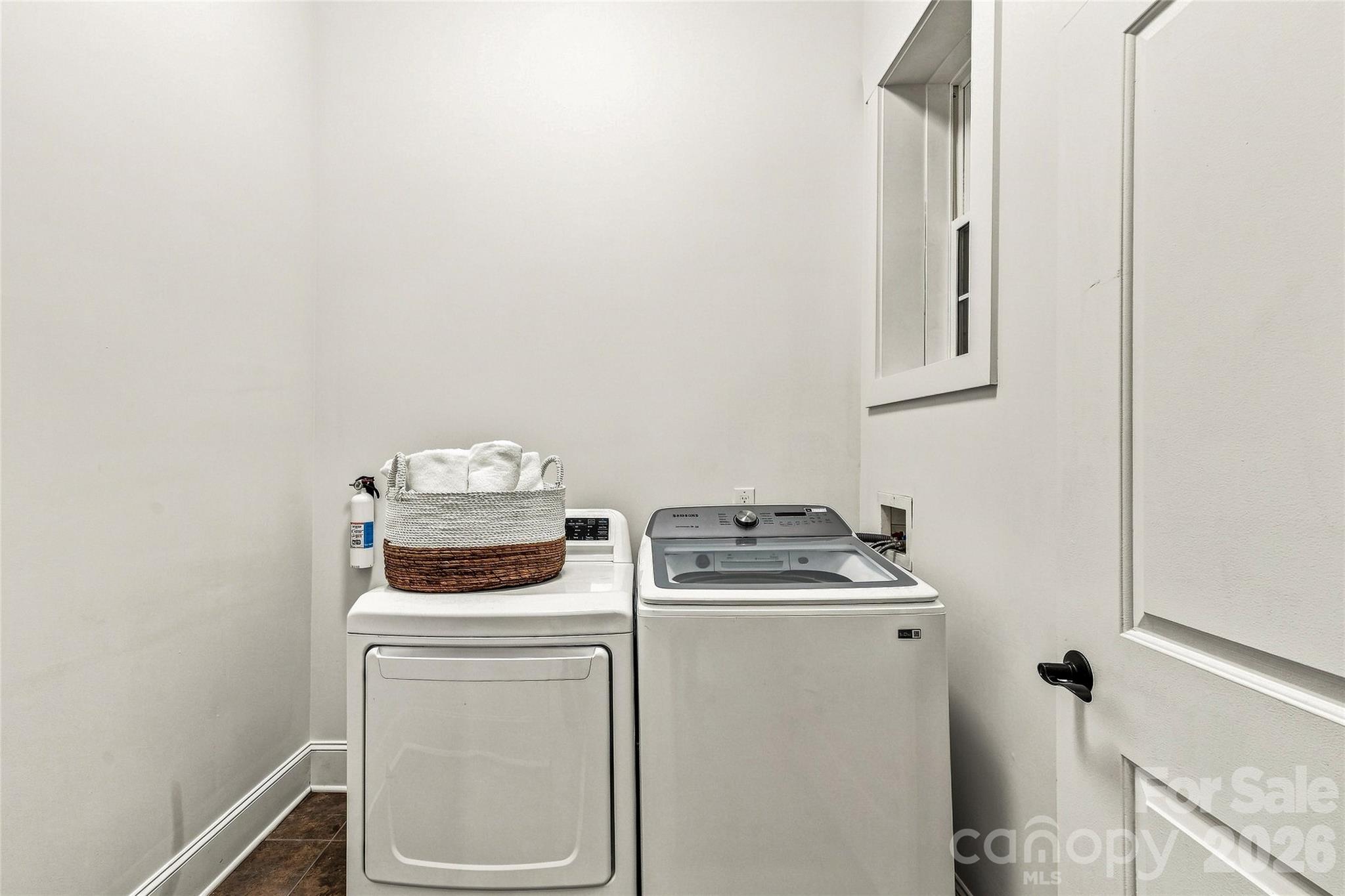 Laundry Room off Mud Room with private entrance - 90 Ashley Woods Drive, Arden