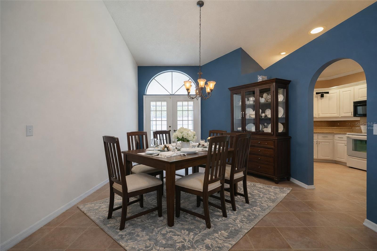 Dining Room - - virtually staged - 130 BAYSIDE DR, PALM COAST