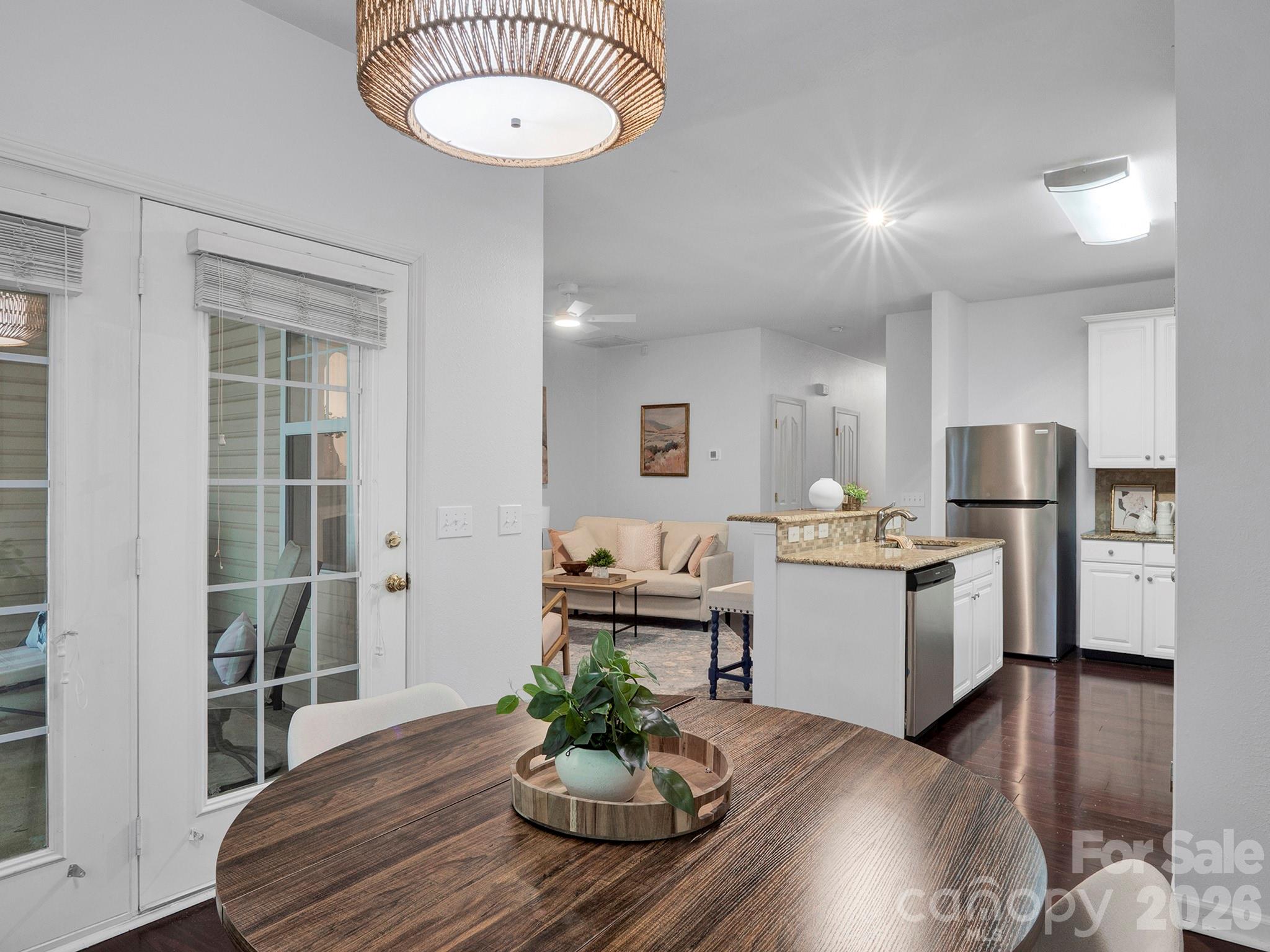 Open to kitchen and room for dining - 10747 Essex Hall Drive, Charlotte