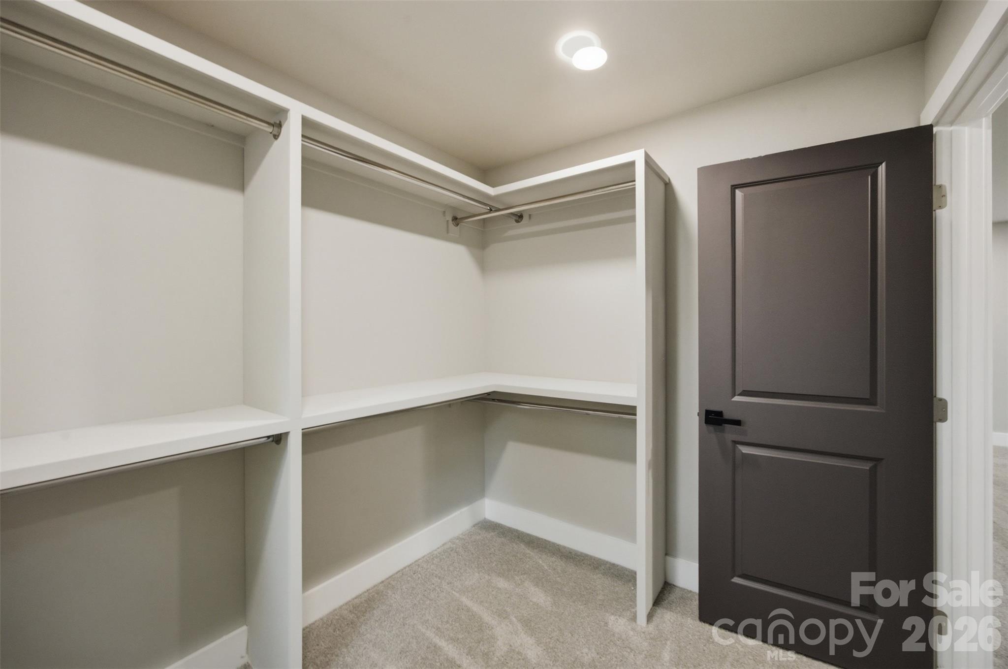 Primary closet, large custom closet - 511 Ligon Street, Shelby