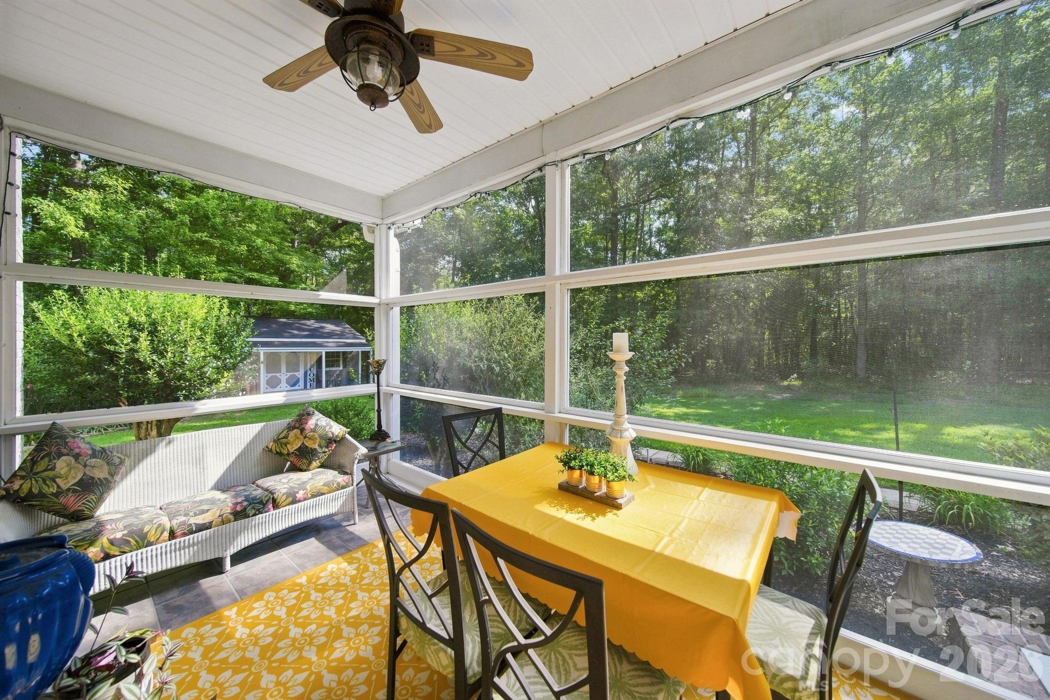 Screened in back porch - 2806 Iveywood Drive, Monroe