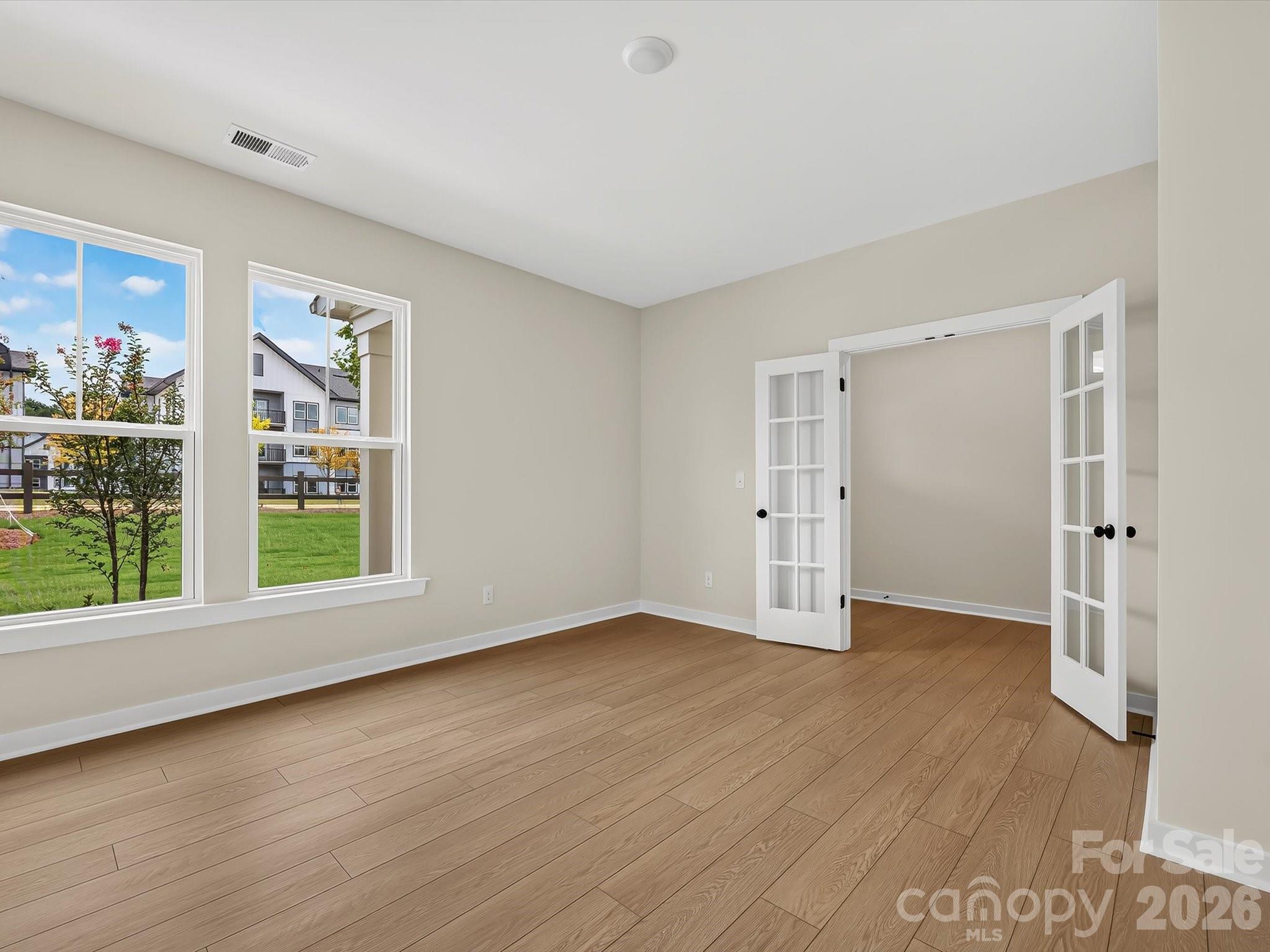 Study with French Doors - 11411 Prosperity Church Road, Huntersville