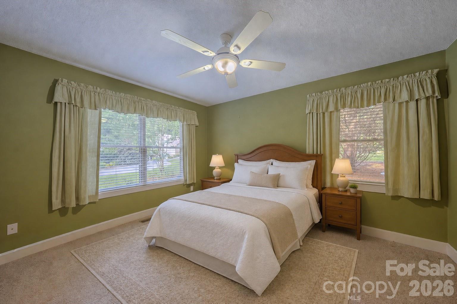 Virtually staged bedroom - 5 Kari Circle, Candler