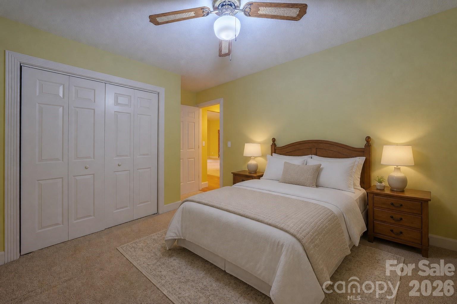 Virtually staged bedroom - 5 Kari Circle, Candler