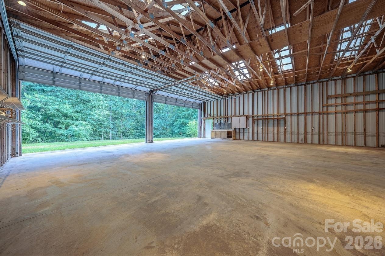 Ample storage and two large doors in garage - 5 Kari Circle, Candler