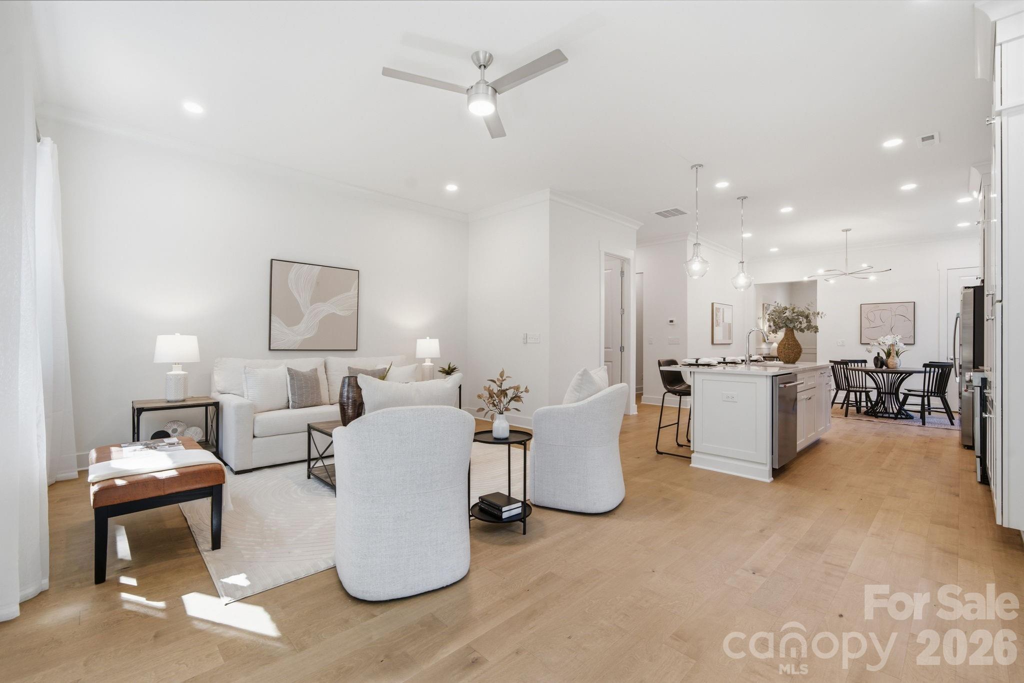 Site-finished hardwood floors, 10' ceilings downstairs, and open concept living - 612 Camelot Drive, Salisbury