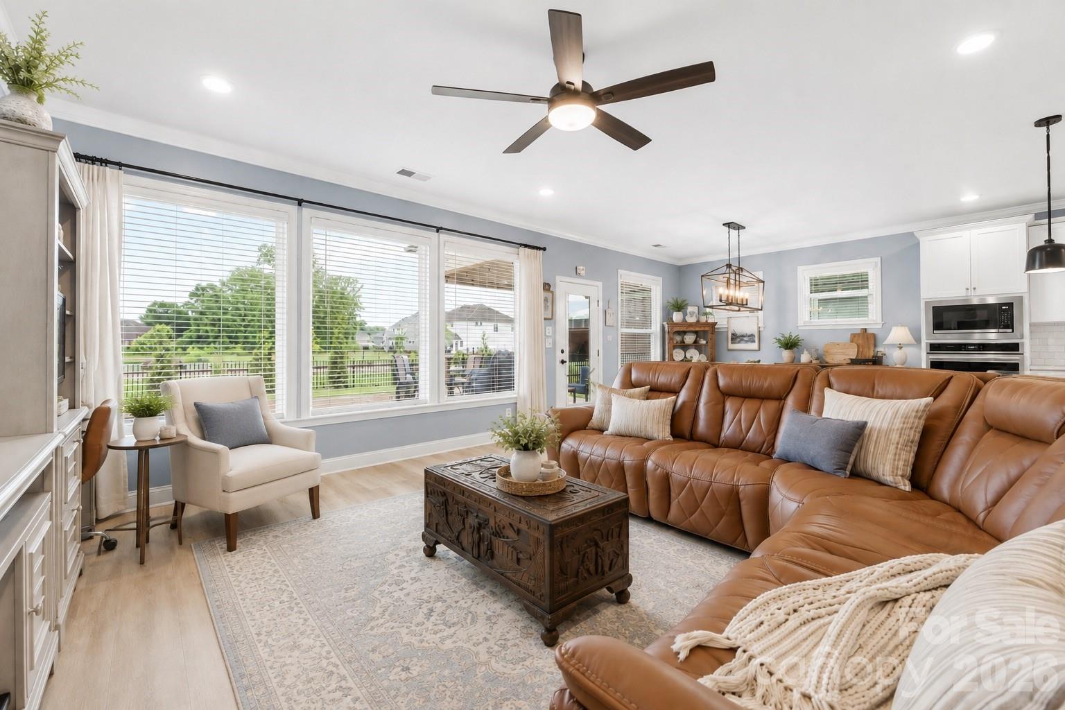 Virtually Staged Photo to show possible Decor and Ceiling Fan - 3129 Gavin Lane, Harrisburg