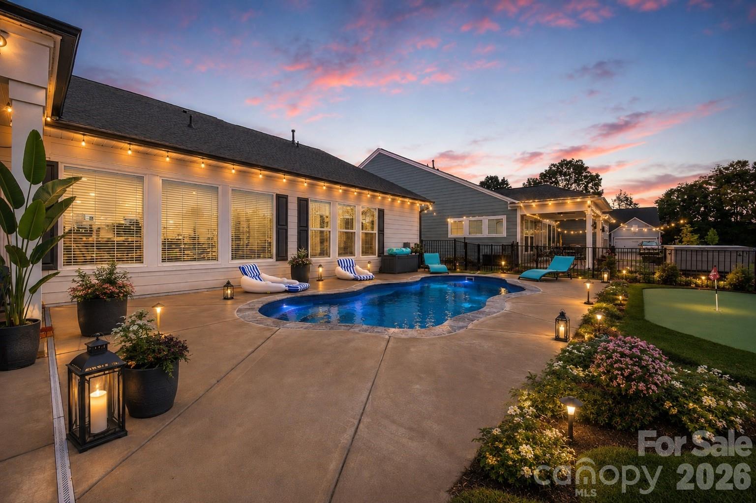 Virtually Staged to show Twilight possible Landscaping - 3129 Gavin Lane, Harrisburg