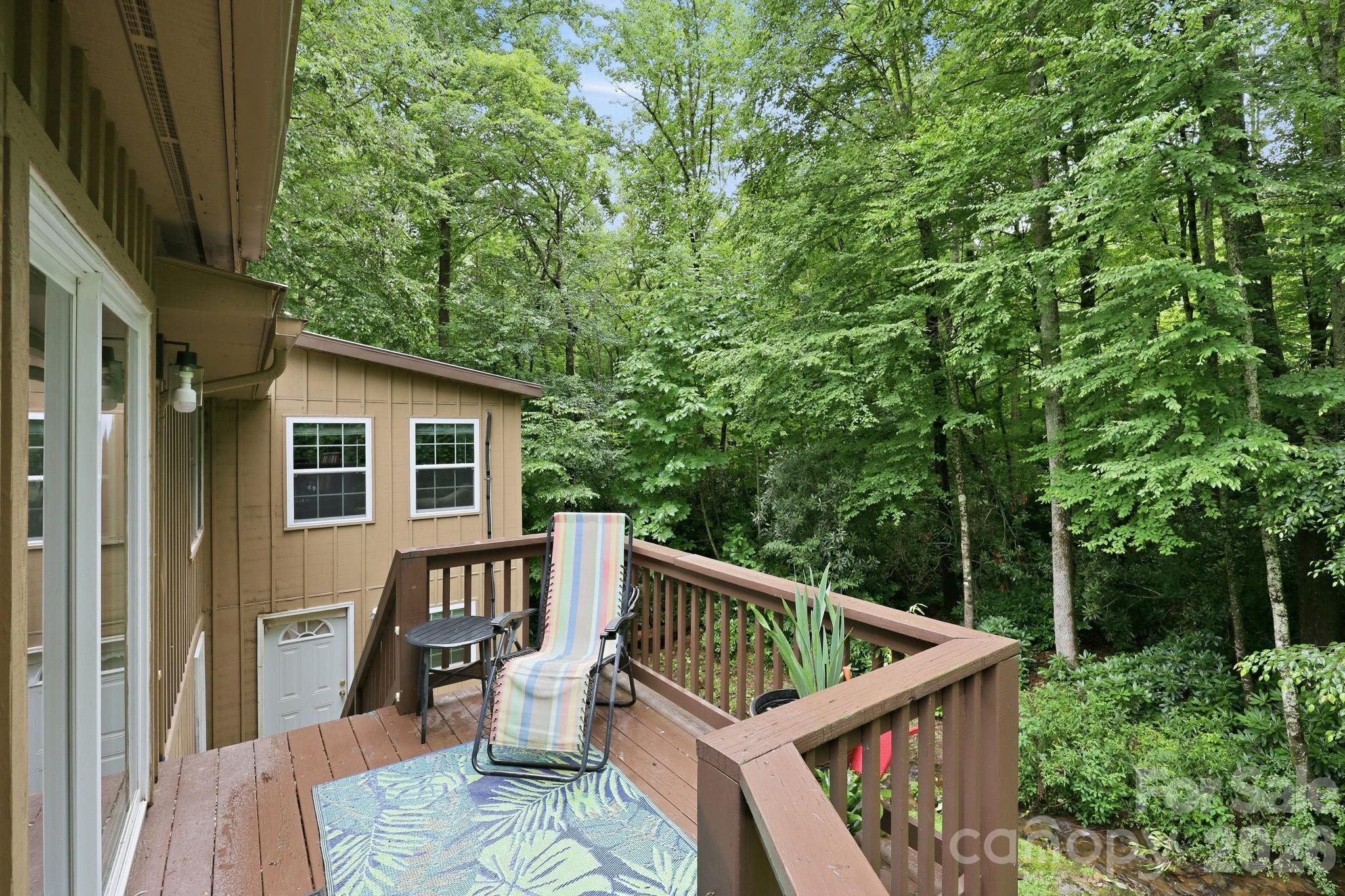 Patio off Primary Suite - 313 Walker Road, Waynesville