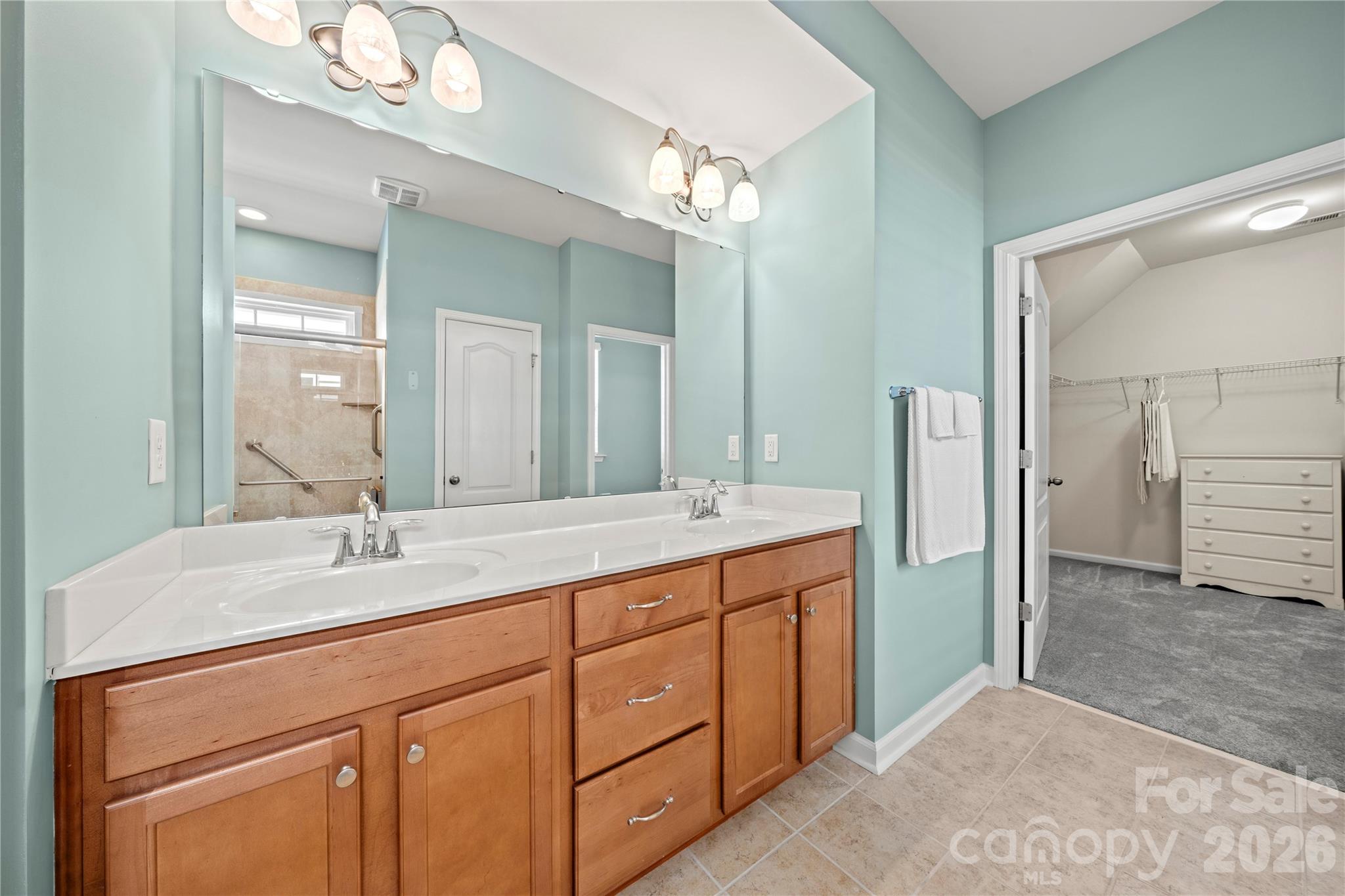 Primary bathroom - 1601 Deer Meadows Drive, Waxhaw