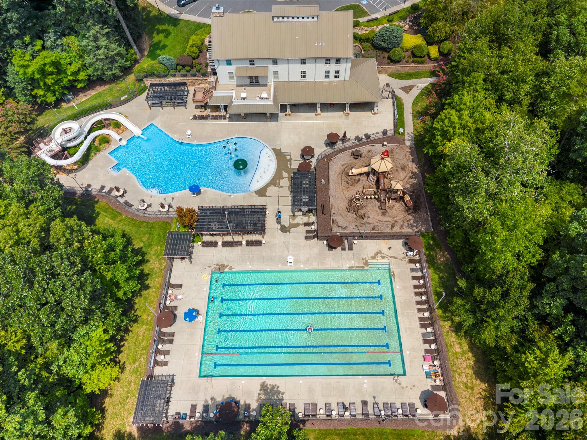 Community pools, clubhouse, and playground - 1601 Deer Meadows Drive, Waxhaw