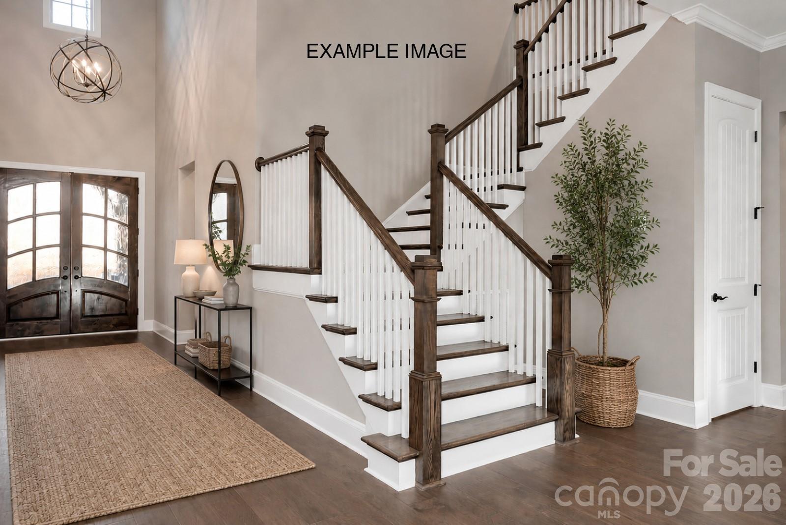 Example Photo - Foyer *Virtually Staged* - 10919 Tyler Brook Lane, Mint Hill