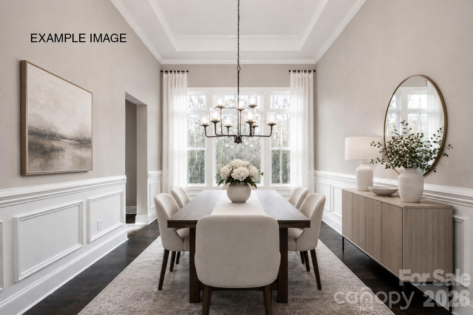 Example Photo - Dining Room *Virtually Staged* - 10919 Tyler Brook Lane, Mint Hill