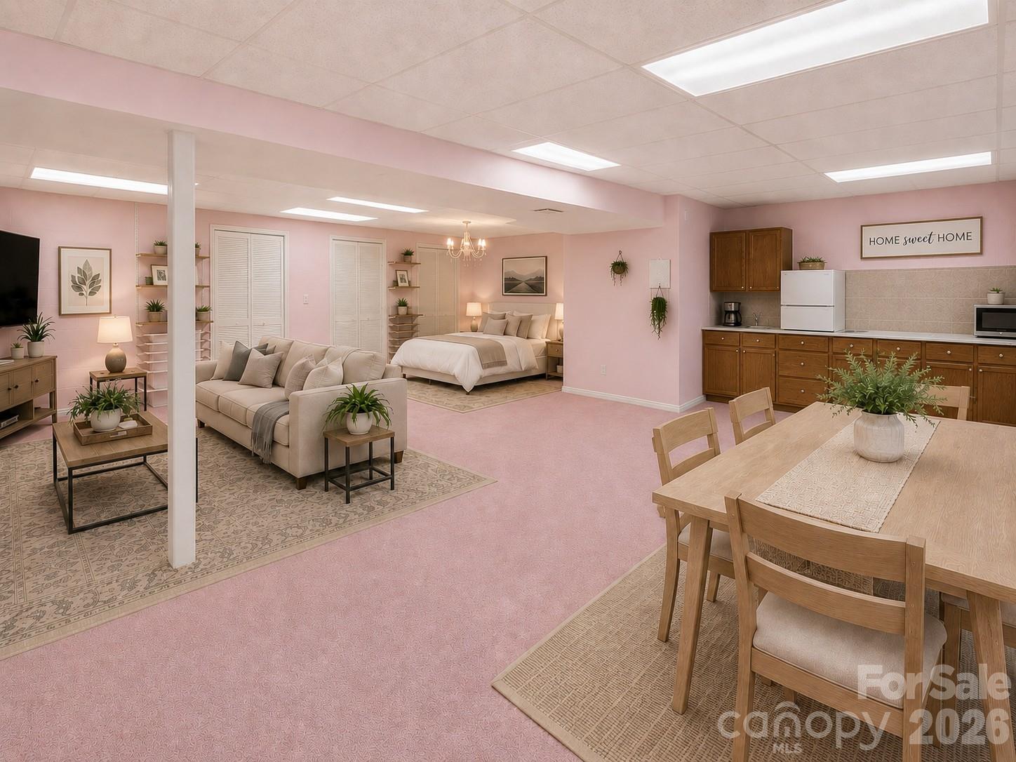 Virtually Staged Basement/ In Law Suite - 476 Jackson Loop Road, Flat Rock