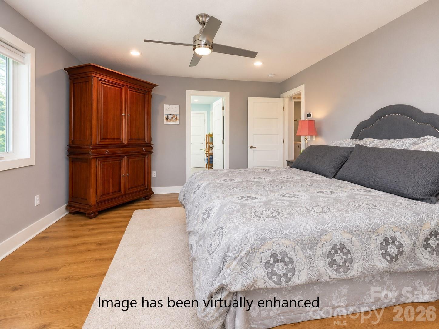 Primary Bedroom - virtually enhanced flooring - 36 Spy Pointe Lane, Fletcher