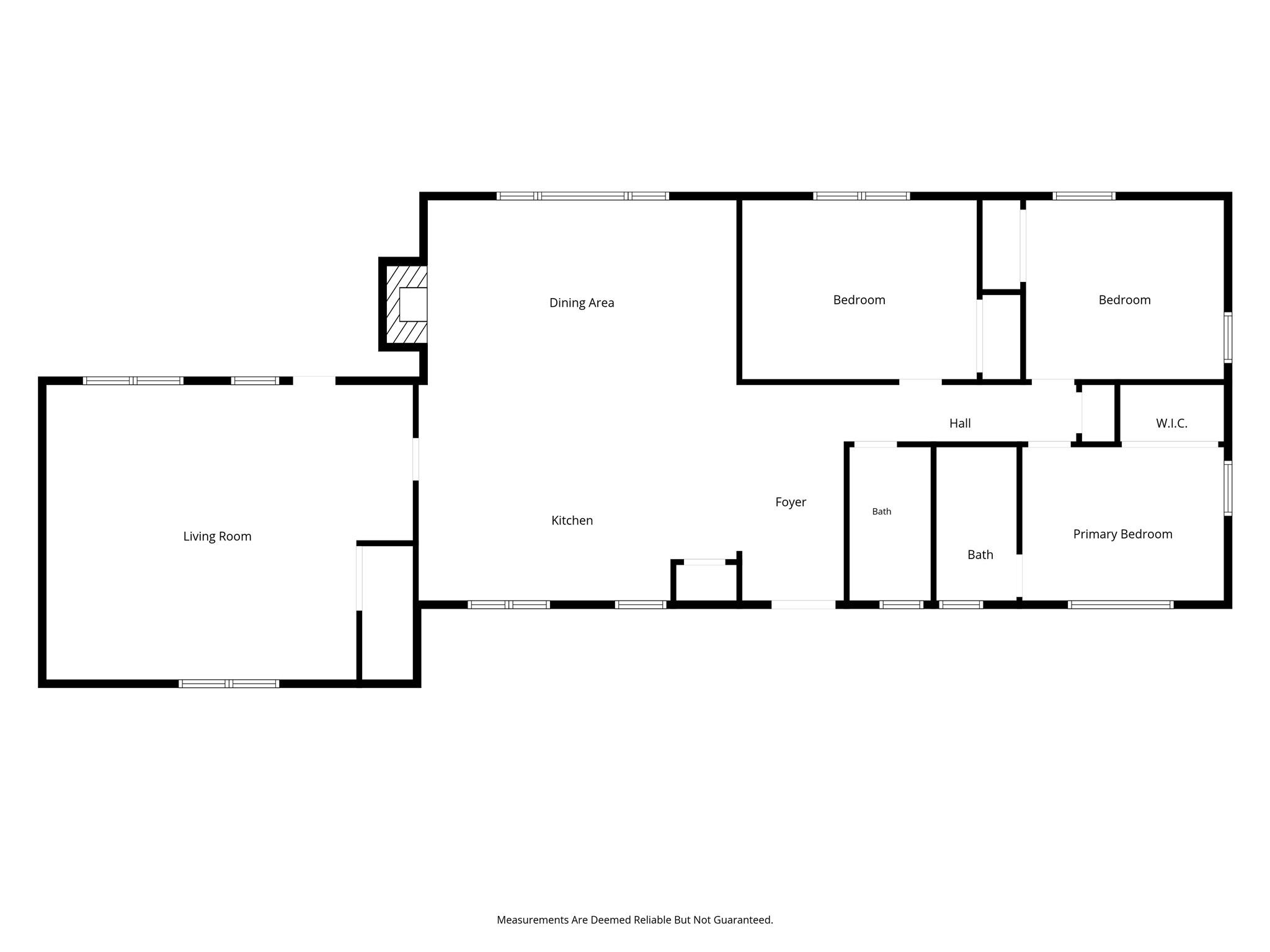 great open design and large rooms - 908 13th Street NW, Conover