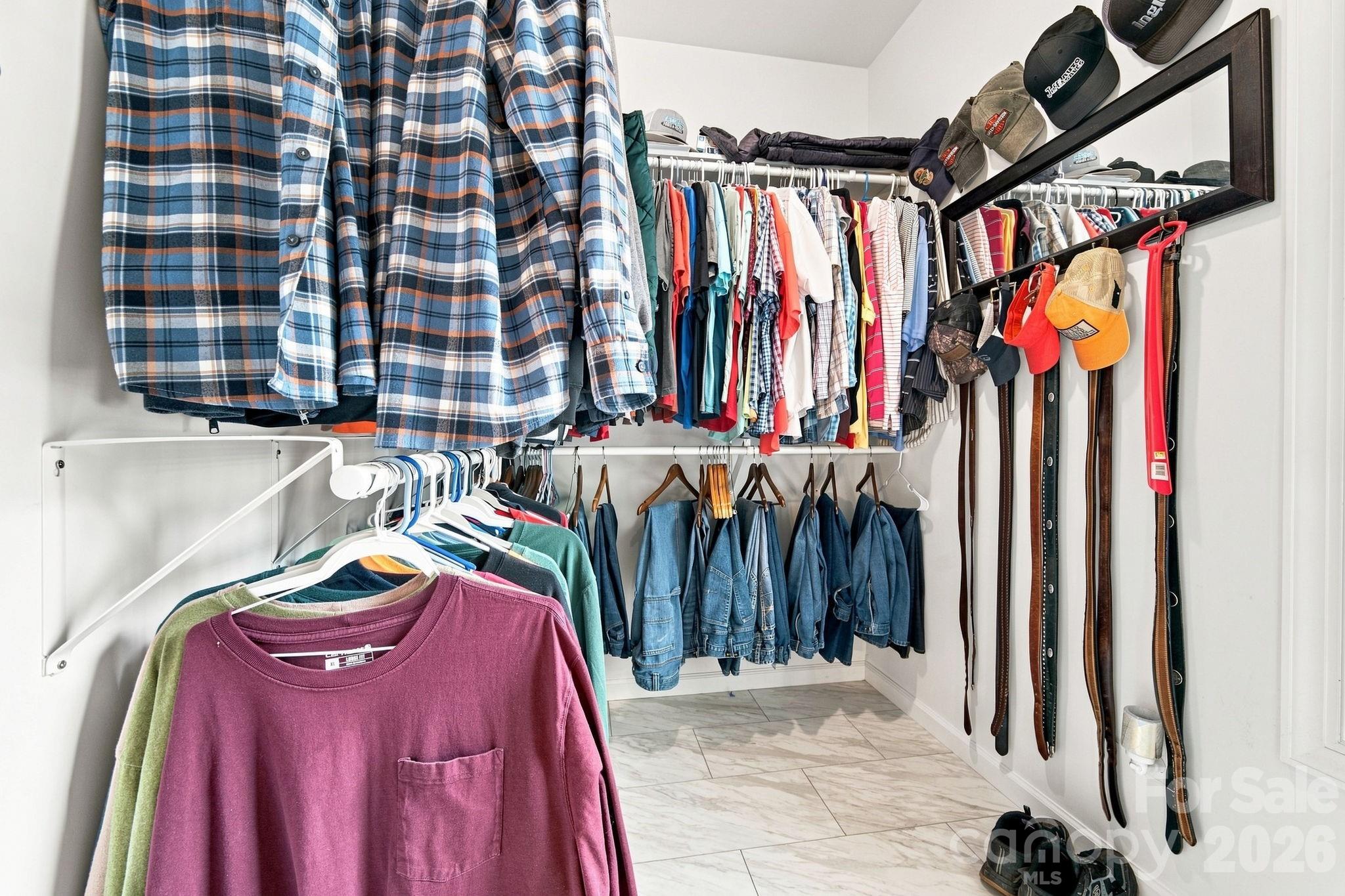 large walk-in closet - 295 Idlewood Drive, Marion