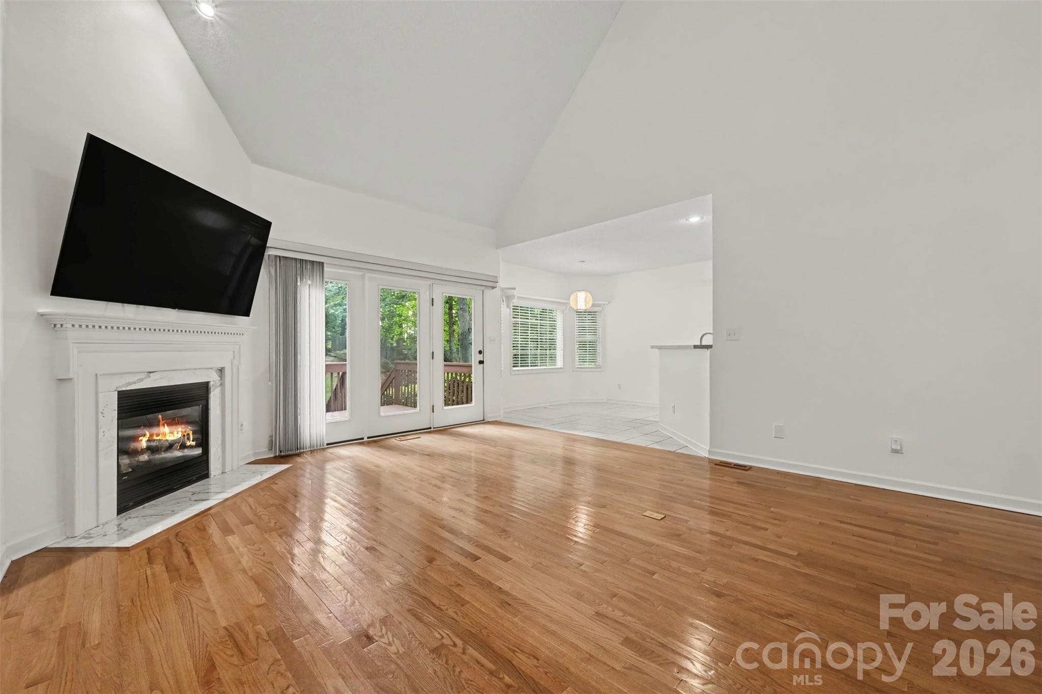 Great Room with Fireplace - 1928 Twin Ponds Drive, Hickory