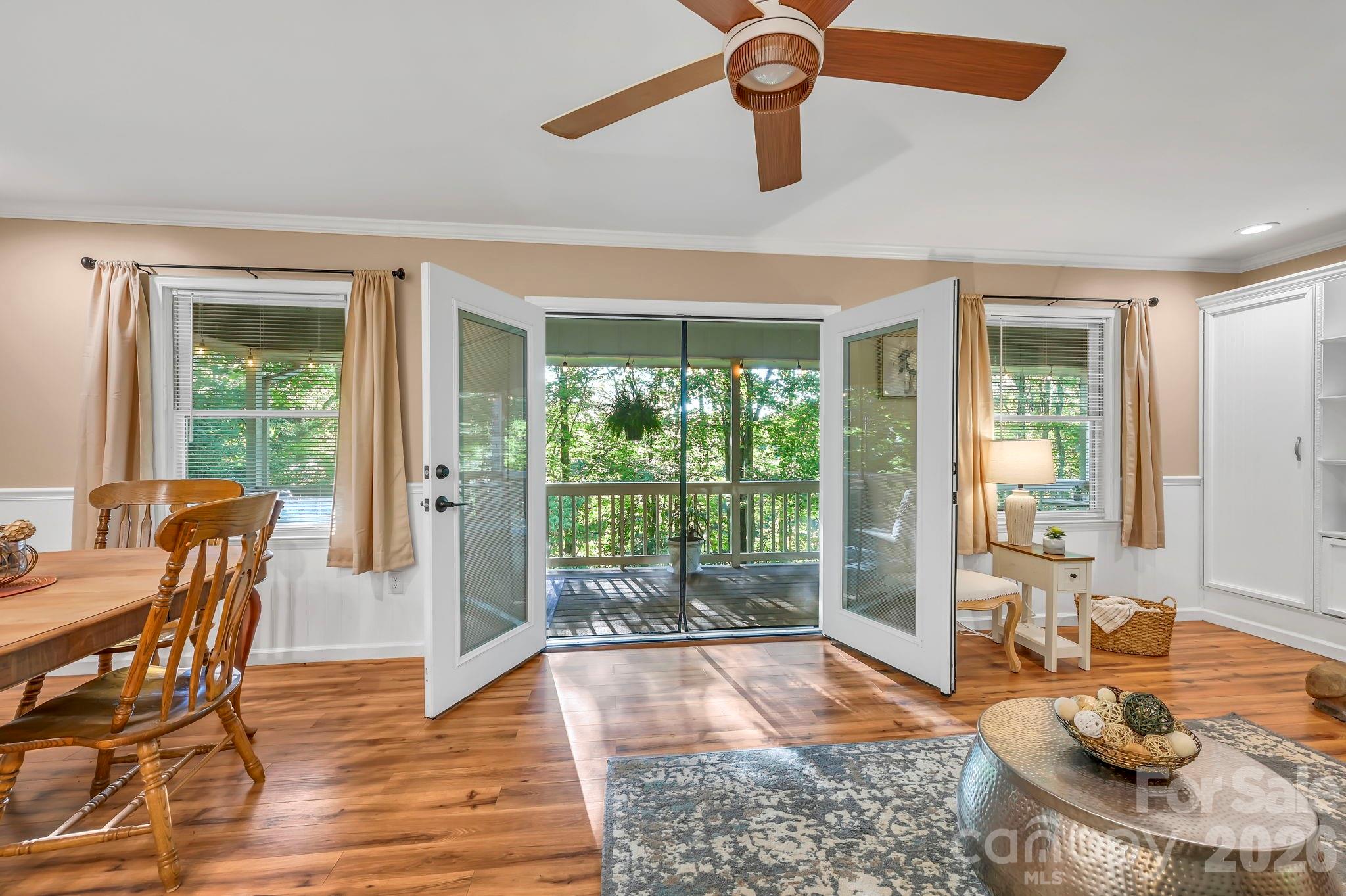 French Doors to Large Deck - 426 Meadowood Lane, Burnsville